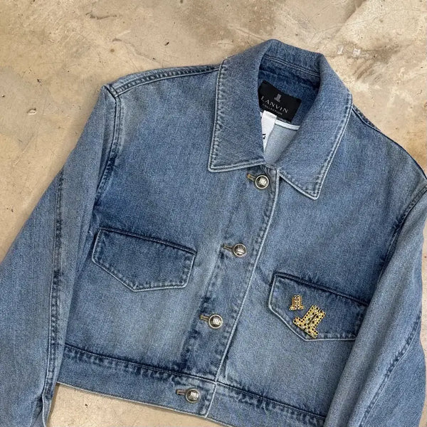 [BUNJANG] Lanvin Short Slim Fit Denim Jacket / 82 랑방 쇼트 슬림핏 청자켓