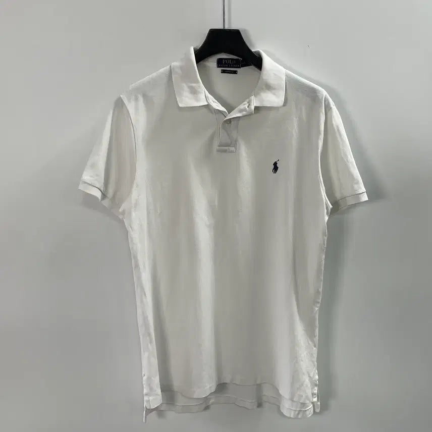 [BUNJANG] Polo Ralph Lauren White Short Sleeve Polo Shirt / 폴로 랄프로렌 화이트 반팔 카라티 (on.1654)