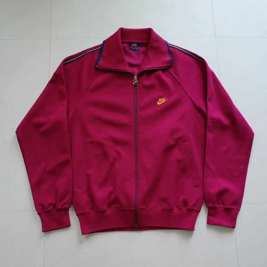 [BUNJANG] Nike 70s Orange Tab Magenta Track Top XL / [XL] 70s 일판 나이키 오렌지탭 희귀 마젠타 트랙탑