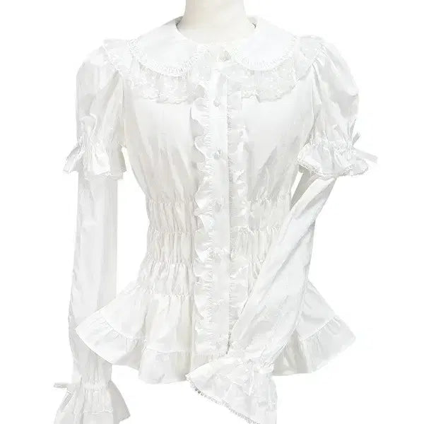 [BUNJANG] Angelic Pretty Honey Shirring Blouse / 구매 엔젤릭 프리티 허니 셔링 블라우스 베이비더스타샤인 로리타 고스로리