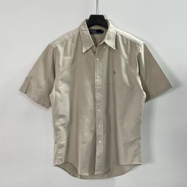 [BUNJANG] Polo Ralph Lauren Oxford Short Sleeve Shirt / 폴로 랄프로렌 옥스포드 반팔 셔츠 (on.1658)