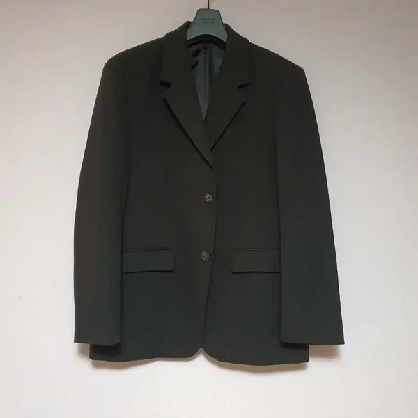 [BUNJANG] Drawfit Oversized Wool Blazer Black M / 드로우핏 오버사이즈 울 블레이저 M 블랙