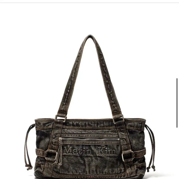 [BUNJANG] Matinkim Denim Shoulder Bag / 마뗑킴 데님 숄더백