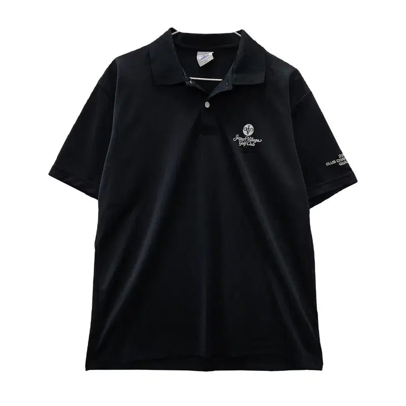 [BUNJANG] Mizuno Club Championship 2014 Black Collar T-Shirt L / MIZUNO 미즈노 2014 클럽 챔피언십 블랙 카라티 L
