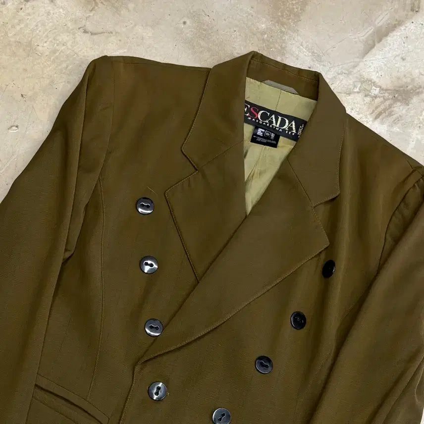 [BUNJANG] Escada Camel Double-Breasted Jacket / 38 에스카다 카멜 더블 브레스트 자켓