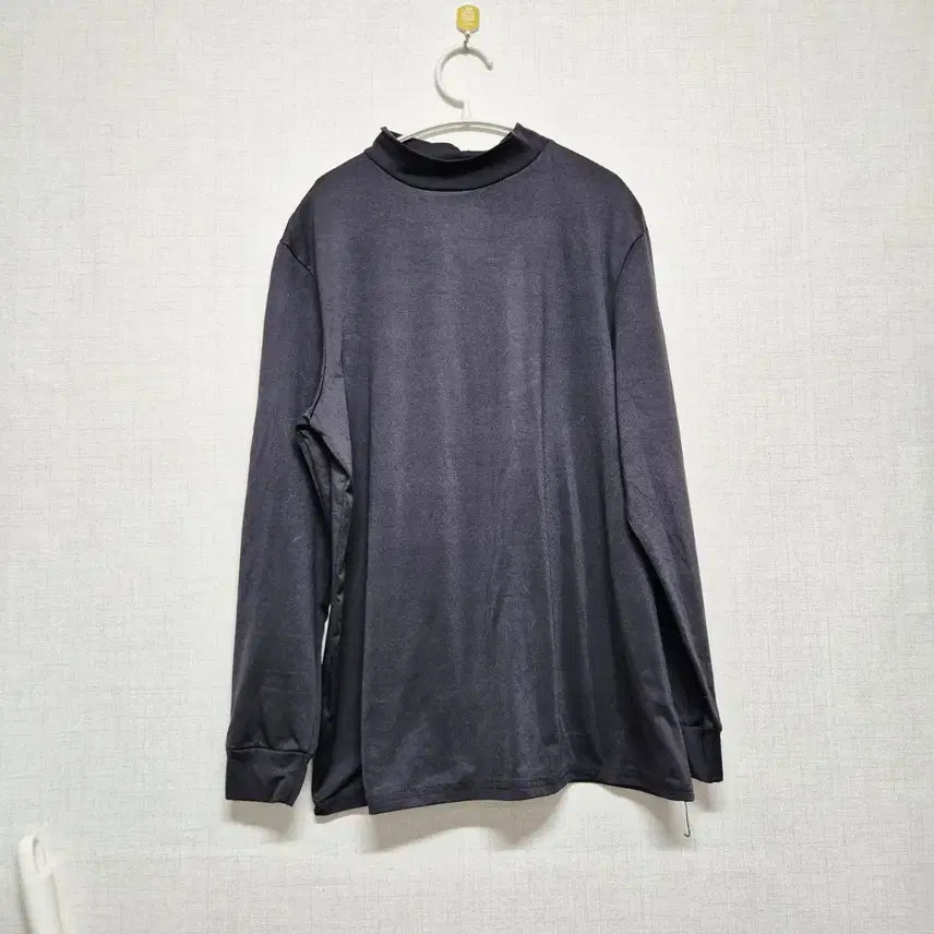 [BUNJANG] Black Mock Neck Long Sleeve Shirt Size 100 / 블랙 모크넥 롱슬리브