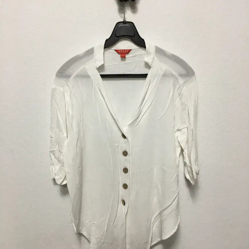 [BUNJANG] Guess Short Sleeve Blouse / 게스 반팔 블라우스
