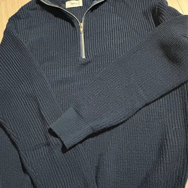 [BUNJANG] Half-Zip Knit Sweater / 반집업 니트