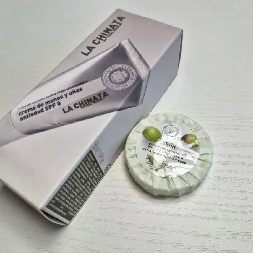 [BUNJANG] L'CHINATA Hand Cream + Mini Olive Soap Set / 스페인 라치나타 핸드크림+ 미니 올리브