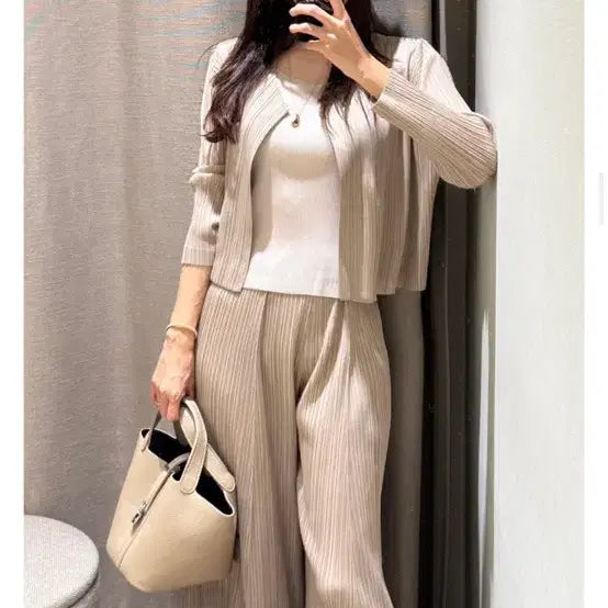 [BUNJANG] Pleated Pants (Beige) / 플리츠 팬츠 (베이지)
