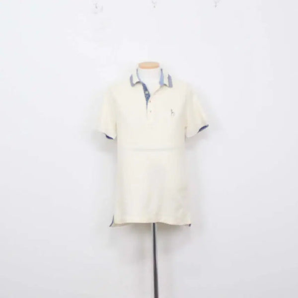 [BUNJANG] Hazzys Men's Ivory Cotton PK Polo T-Shirt Size 95 / [정품] 헤지스 남성 카라티 PK 반팔 95사이즈 정인샵