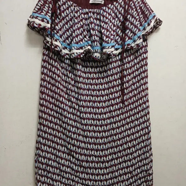 [BUNJANG] Lucky Chouette Pattern Midi Dress Free Size / 럭키슈에뜨 패턴 원피스 사이즈 free