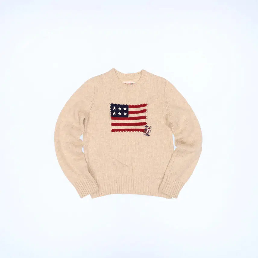[BUNJANG] XS Vintage American Flag Knit / XS 빈티지 성조기 니트 0804U