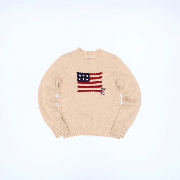 [BUNJANG] XS Vintage American Flag Knit / XS 빈티지 성조기 니트 0804U