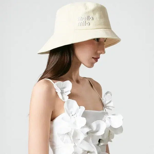 [BUNJANG] Melamela Laura Bucket Hat Lemon / 멜라멜라 로라 버킷햇 레몬