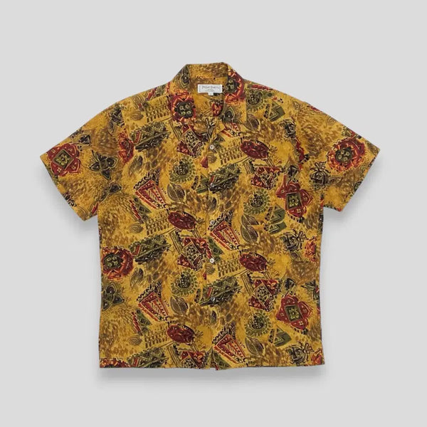 [BUNJANG] Saint Laurent 90s Linen Short-Sleeve Shirt / 90s 입생로랑 린넨 반팔 셔츠