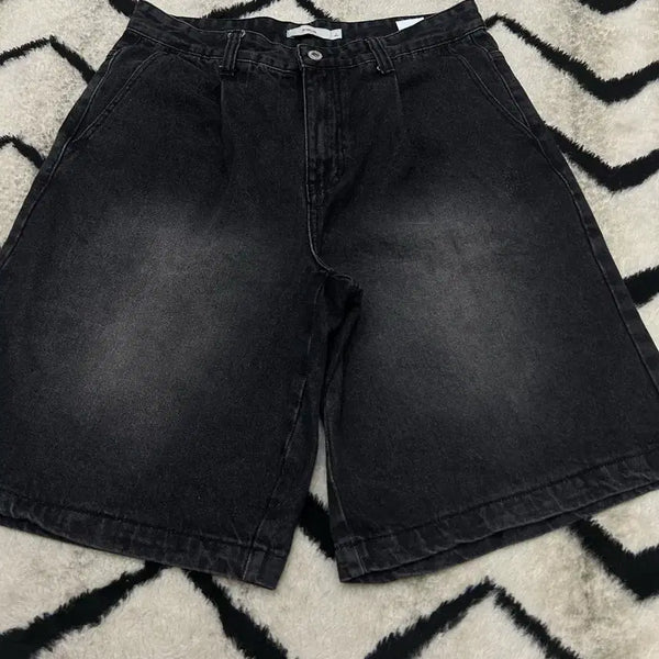 [BUNJANG] KIMUER Winter Wide Bermuda Pants Washed Black / [L]키뮤어 원터 와이드 버뮤다 팬츠/워시드블랙