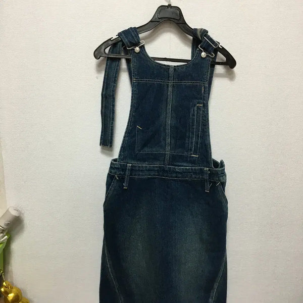 [BUNJANG] Levi's Denim Overall Skirt / 리바이스 데님 멜빵 치마