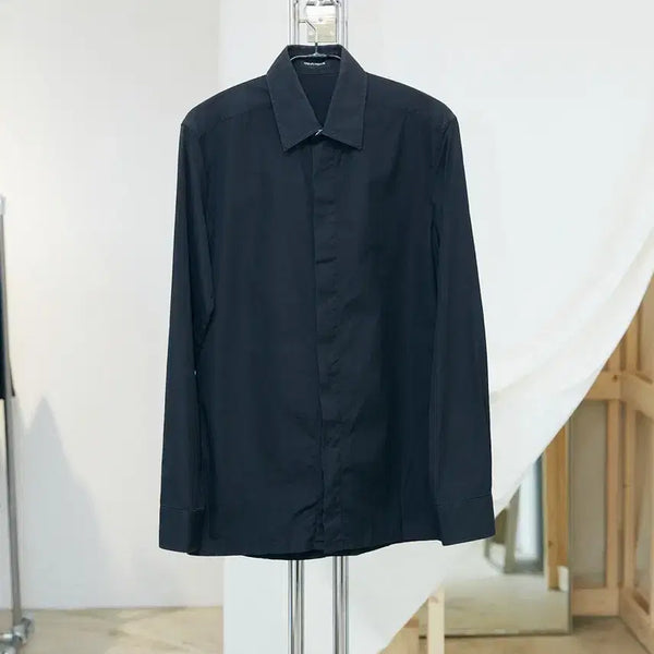 [BUNJANG] Kris Van Assche Hidden Button Shirt / 크리스반아쉐 히든버튼 셔츠
