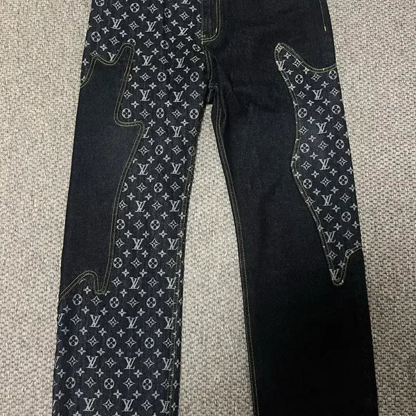 [BUNJANG] Louis Vuitton NIGO Monogram Denim Pants / st루이비통 니고 모노그램 데님