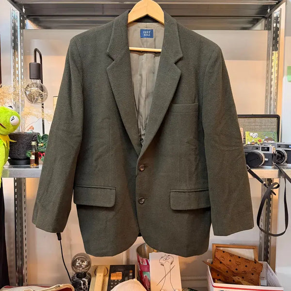[BUNJANG] JUST BIGI Cashmere Blend Classic Two-Button Blazer Jacket / JUST BIGI 캐시미어 혼방 클래식 투버튼 블레이저 자켓