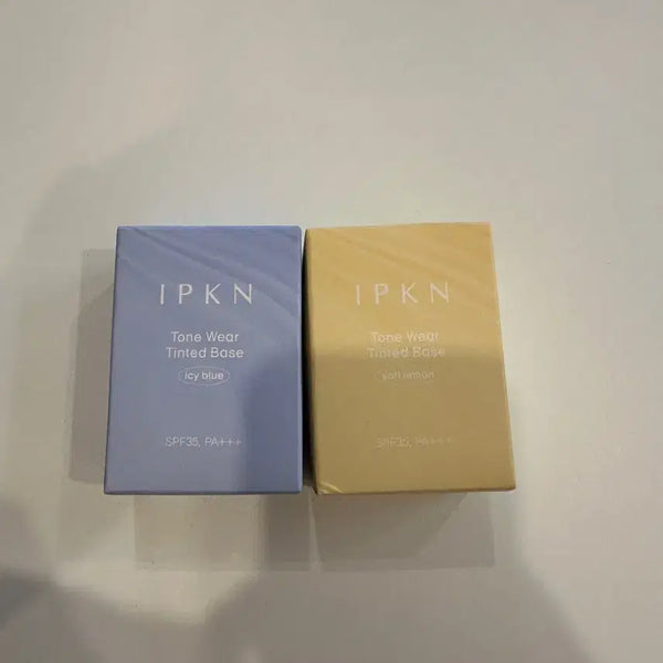 [BUNJANG] Ipkeun Tonewear Tinted Base (Icy Blue / Soft Lemon) / 새상품)입큰 톤웨어 틴티드 베이스 (아이시 블루/소프트 레몬)