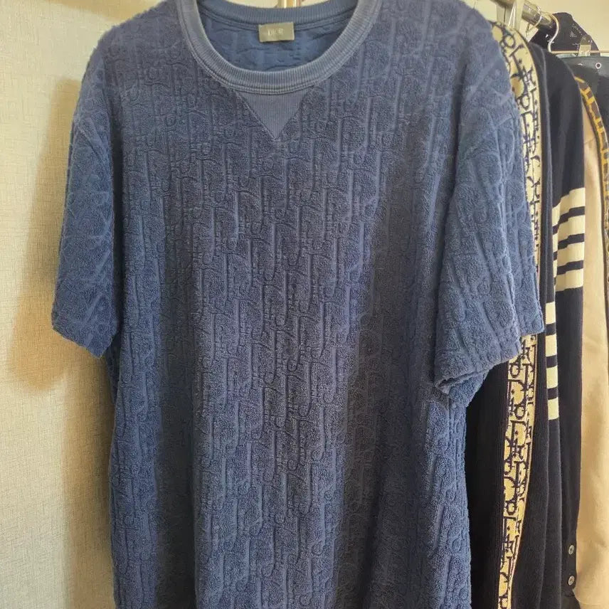 [BUNJANG] Dior Oblique Terry Short Sleeve T-Shirt L / [정품/A급] 디올 오블리크 테리 반팔 티셔츠 L