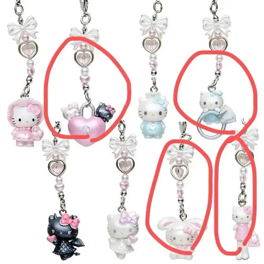 [BUNJANG] Sanrio Hello Kitty Strap Long-Legged Rabbit Padlock Ring / [미개봉 박스O]헬로키티 스트랩 롱다리 자물쇠 토끼 반지