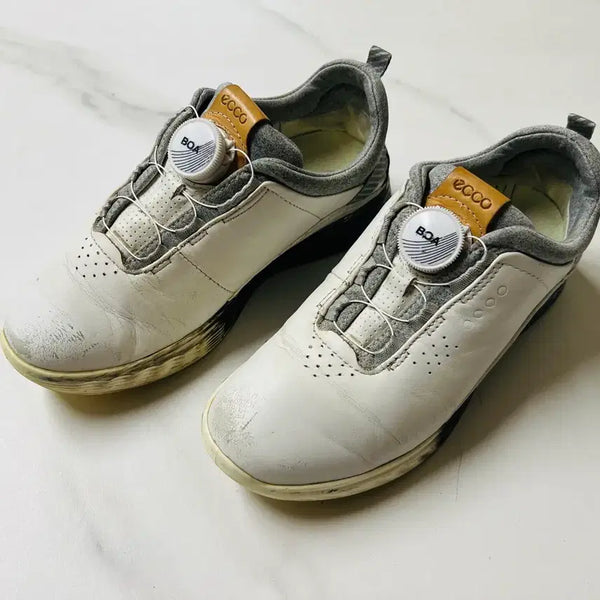 [BUNJANG] ECCO BIOM G3 BOA Women's Golf Shoes (White/Grey, GORE-TEX, 230mm) / [정품] 에코 여성 골프화 바이옴 G3 보아 230 (화이트 그레이 GORE-TEX)