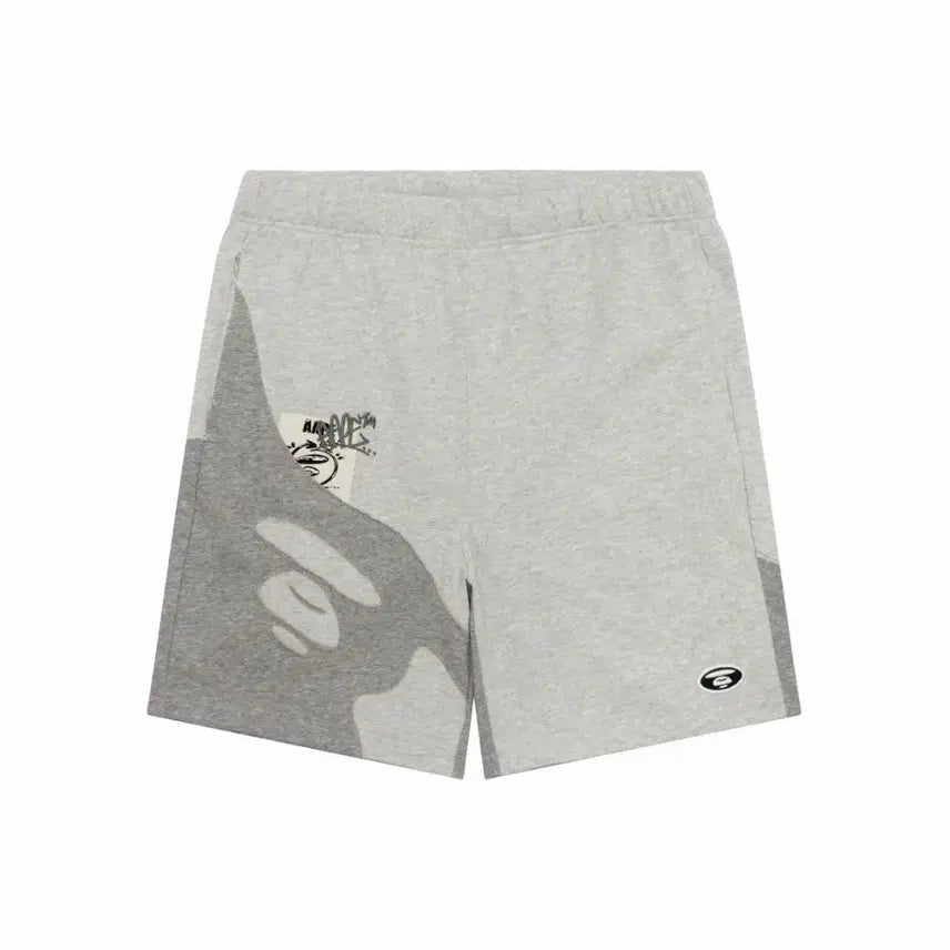 [BUNJANG] AaPE Moonface Logo Sweat Shorts / AaPE Moonface 로고 스웻 쇼츠