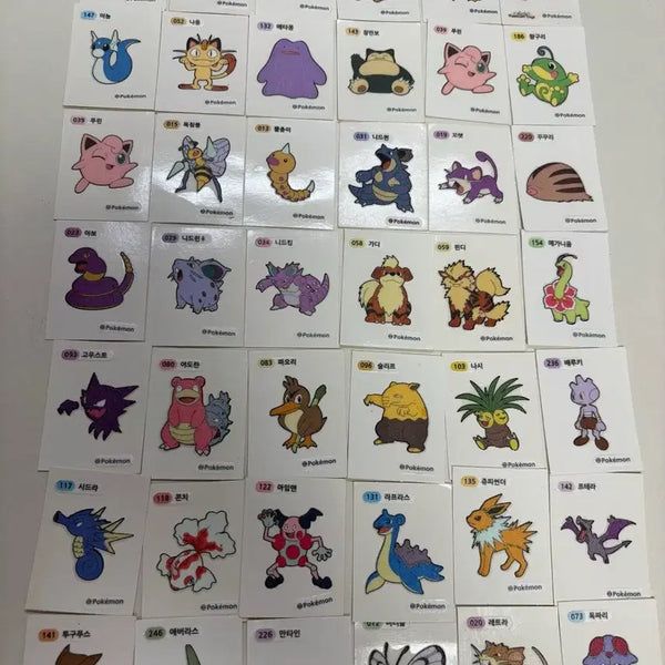 [BUNJANG] Pokemon Stickers / 포켓몬 띠부실