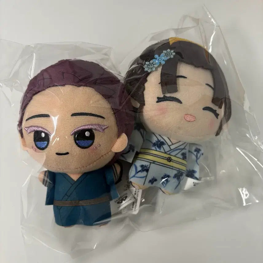 [BUNJANG] Kimetsu no Yaiba Hakuji Koyuki Mugen Castle Chibi Plush Keychain Bundle Set (Sealed) / [미개봉/일괄] 귀멸의칼날 하쿠지 코유키 무한성 귀칼 치비구루미 치비누이 인형 키링