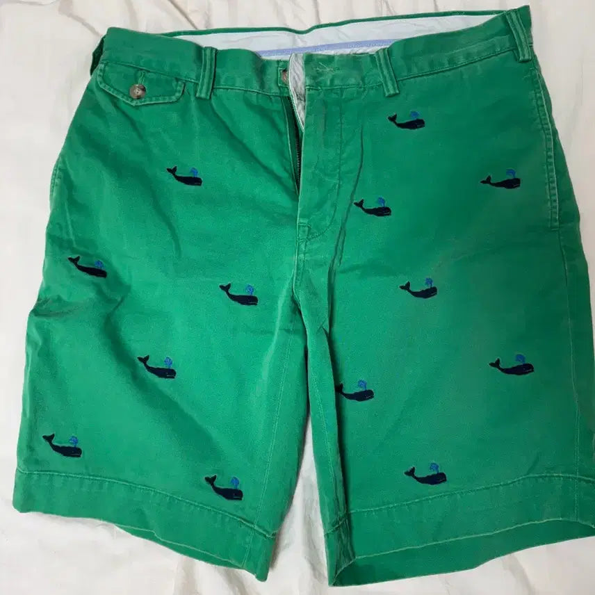 [BUNJANG] Polo Ralph Lauren Whale Embroidery Classic Fit Shorts / 폴로랄프로렌 고래자수 반바지