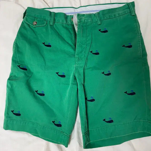 [BUNJANG] Polo Ralph Lauren Whale Embroidery Classic Fit Shorts / 폴로랄프로렌 고래자수 반바지