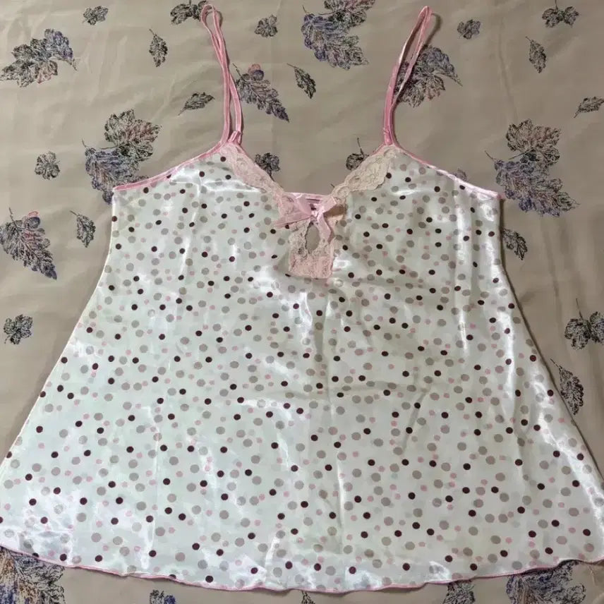 [BUNJANG] Women's Polka Dot Pajama Set / 여성 잠옷 도트 무늬 새상품