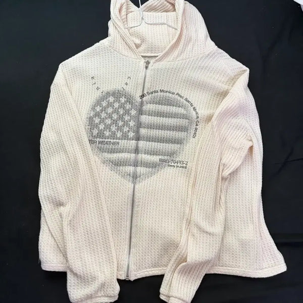 [BUNJANG] Benijo Product Hoodie Zip-up Ivory / 베니조프로덕트 후드집업 아이보리