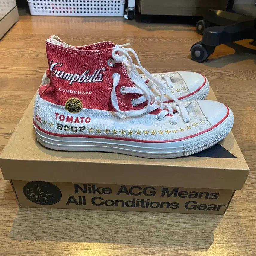 [BUNJANG] Andy Warhol Campbell's Soup Converse 280 / 앤디워홀 캠벨수프 컨버스 280