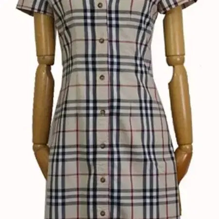 [BUNJANG] Burberry London Check Short-Sleeve Midi Dress / 버버리 런던 체크 반팔 원피스 이태리 burberry 명품 미니원피스 오피스룩 명품의류 수입의류 정장원피스 롱원피스