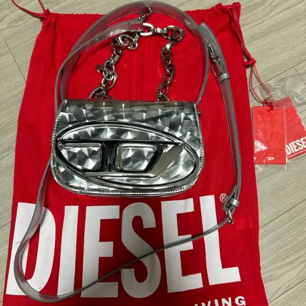 [BUNJANG] Diesel Silver Chain Strap Bag / Diesel 가방