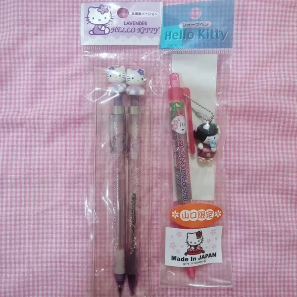[BUNJANG] Bundle Vintage Kitty Ballpoint Pen & Mechanical Pencil Set / 일괄 고전 키티 볼펜 샤프