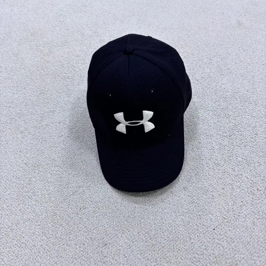 [BUNJANG] Under Armour Big Logo Bleaching Black Ball Cap / LG/XL 언더아머 빅로고 블리칭 블랙 볼캡 0602E2