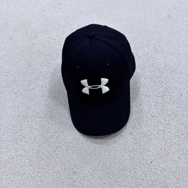 [BUNJANG] Under Armour Big Logo Bleaching Black Ball Cap / LG/XL 언더아머 빅로고 블리칭 블랙 볼캡 0602E2