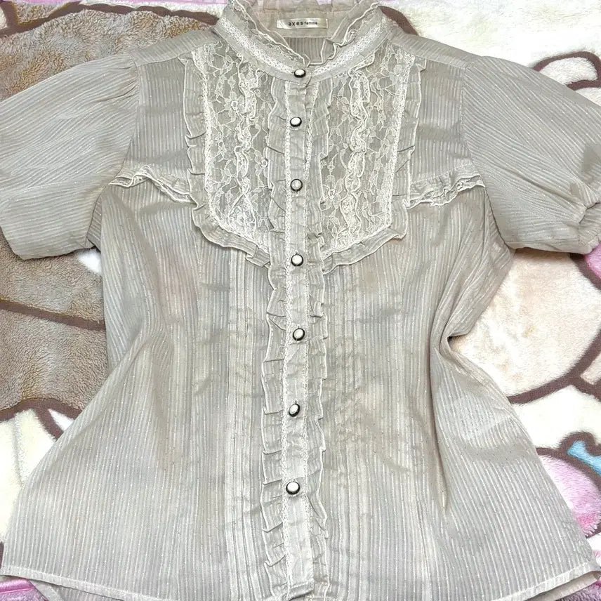 [BUNJANG] Axisfarm Hime Gyaru Latte Gyaru Blouse / 엑시즈팜 블라우스 히메갸루 라떼갸루