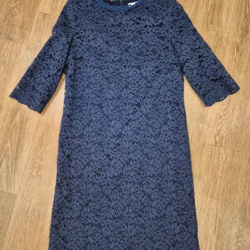 [BUNJANG] Renoma Navy Lace Dress / 고급스러운 네이비 컬러의 레노마 레이스 원피스