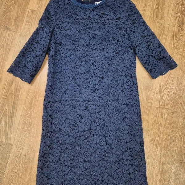 [BUNJANG] Renoma Navy Lace Dress / 고급스러운 네이비 컬러의 레노마 레이스 원피스