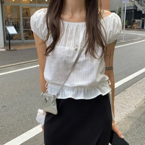 [BUNJANG] Grandbloom Haven Shirring Blouse / 그랑블룸 헤이븐 셔링 블라우스