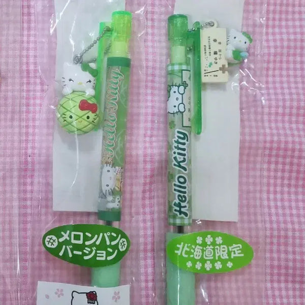 [BUNJANG] Vintage Hello Kitty Ballpoint Pen / 고전 키티 볼펜 메론빵 행운역 샤프