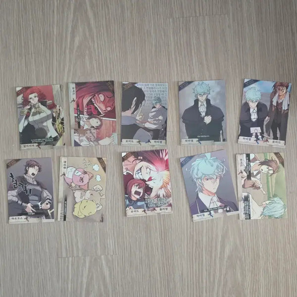 [BUNJANG] Yingyeolseol Highlight Pick Card Bundle Set - Haviel, Lloyd, Alicia, Julian Illustration / 일괄) 역영설 역대급 영지 설계사 하이라이트 픽 카드 포카 하비엘 로이드 알리시아 환상종 줄리앙 일러스트