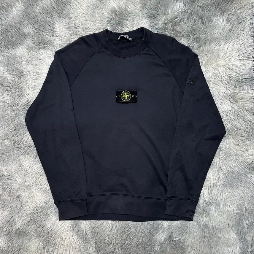 [BUNJANG] Stone Island Light Organic Cotton Garment Dyed Long Sleeve Sweatshirt Navy L / [25년식/S급] 스톤아일랜드 롱슬리브 맨투맨