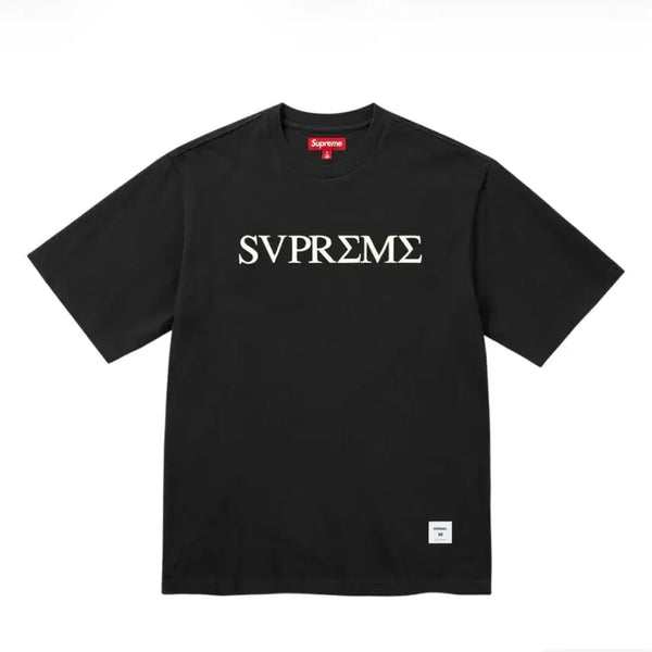 [BUNJANG] Supreme 26ss GREEK Short Sleeve Top Black T-Shirt / 새상품 슈프림 26ss 그릭 숏슬리브 탑 블랙 반팔 티셔츠